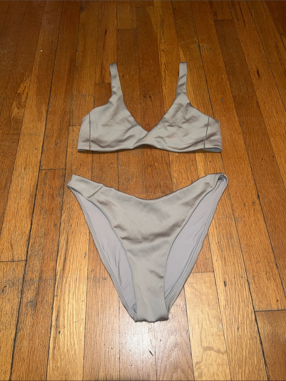Left On Friday Beige Ribbed Bikini Set - Picture 9 of 16